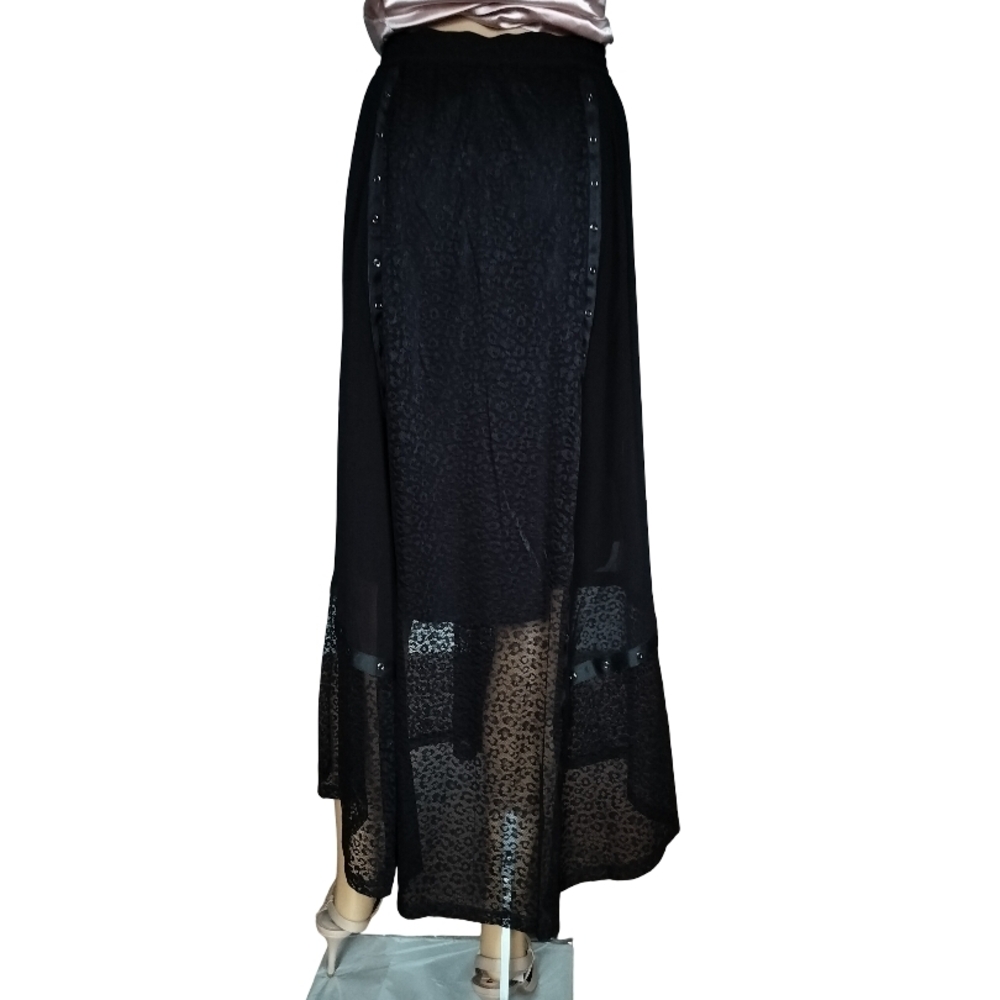DKNY Black High-Low Lace Skirt Size M NWT - Picture 5 of 6